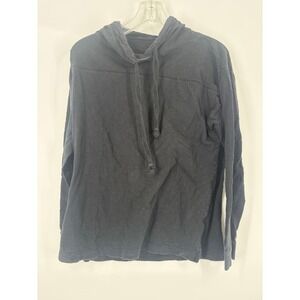 PINK Victoria's Secret Black Long Sleeve Hoodie Top Size Small